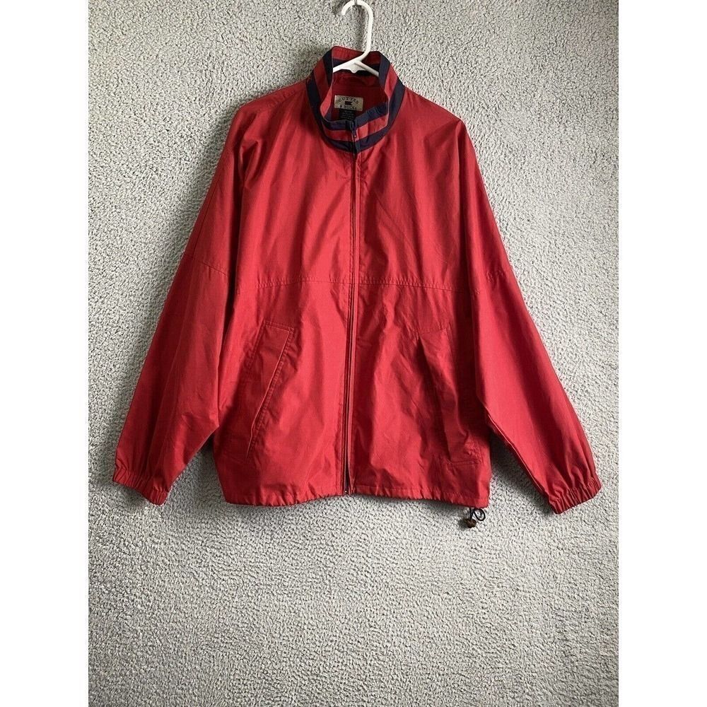 Cutter & Buck Mens Windbreaker XL Red Full Zip